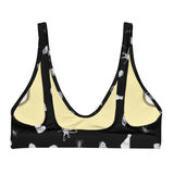 Black Ologies Pattern Bikini Top (recycled)
