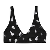 Black Ologies Pattern Bikini Top (recycled)
