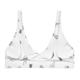 White Ologies Logo bikini top (recycled)