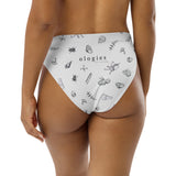 White Ologies Logo high-waisted bikini bottom (recycled)
