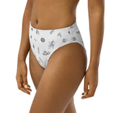 White Ologies Logo high-waisted bikini bottom (recycled)