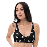 Black Ologies Pattern Bikini Top (recycled)