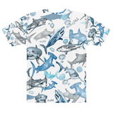 Selachimorphology (Sharks) All Over Print Shirt (Mens)