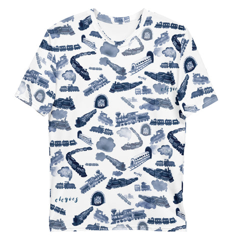 Ferroequinology (TRAINS) All Over Print Shirt (Mens)