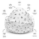 Ologies All-Over Print Face Mask in white