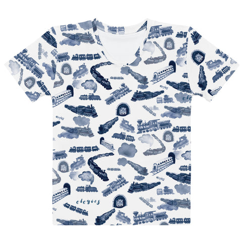 Ferroequinology (TRAINS) All Over Print Shirt (Womens)