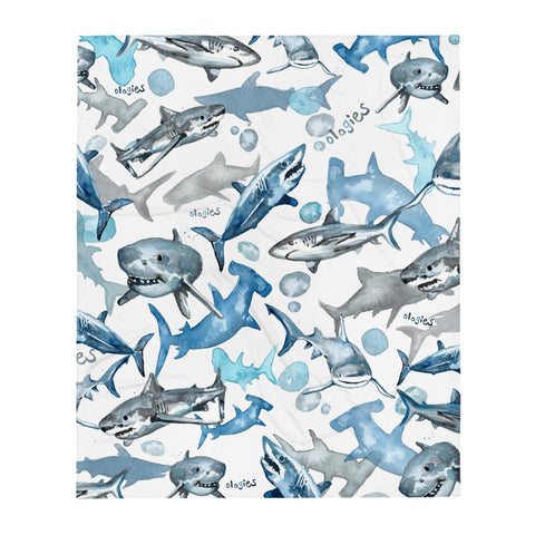 Selachimorphology (Sharks) Throw Blanket